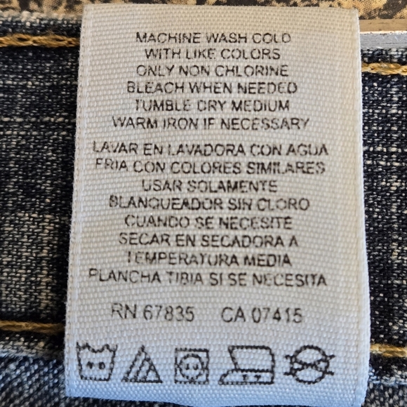 Y2k Vintage Nautica Blue Jeans Women 2 button Zip Closure size 14 - Picture 10 of 14